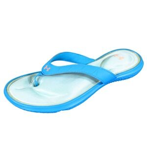Under Armour Marbella VII Womens Flip Flop Sandals Size 10 Casual Athletic Blue